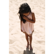 Pale Cloud silk dress